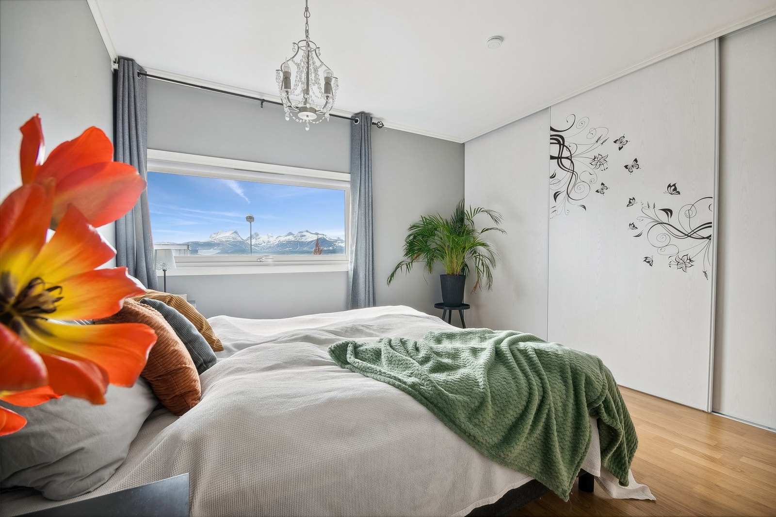 Her kan du nyte nydelig utsikt fra sengekanten. Galleribilde