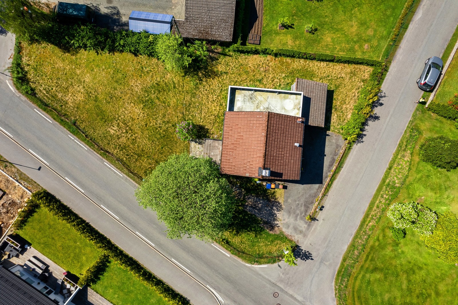 Dronefoto eiendom. Galleribilde