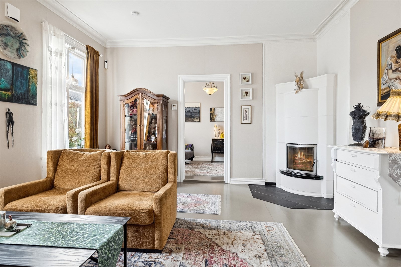 Flott peis som gir ekstra varme på kalde dager og kvelder. Galleribilde