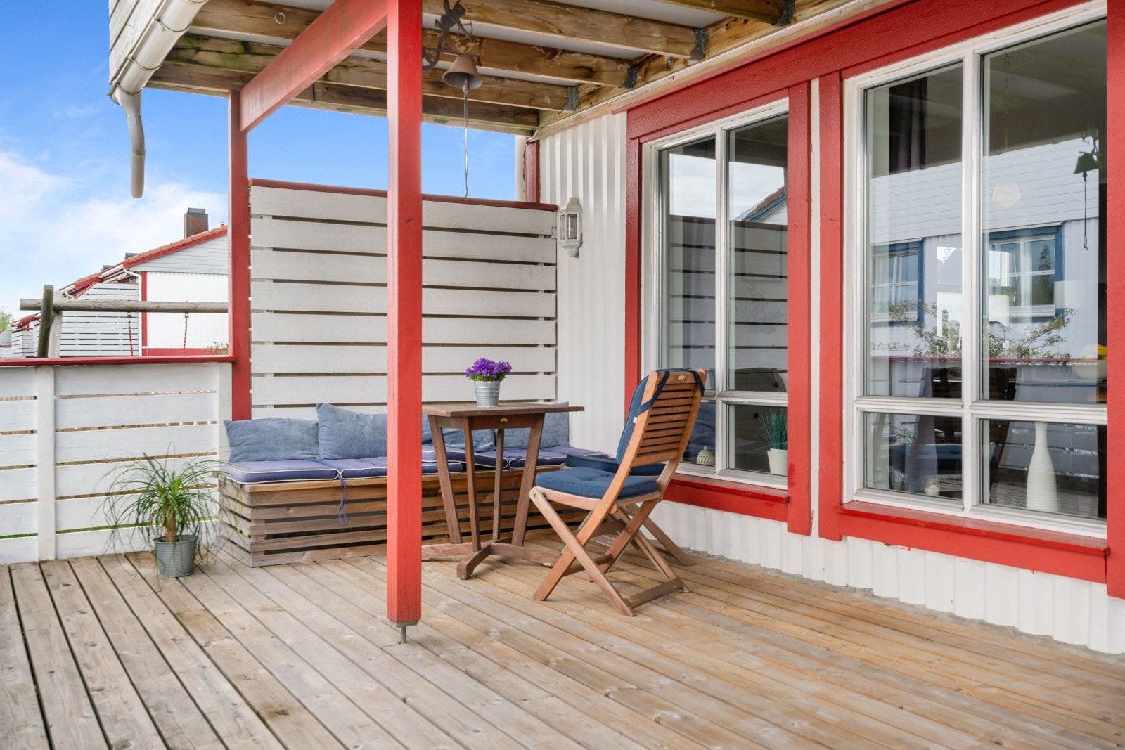 Terrasse med tett overbygg Galleribilde