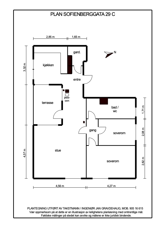 Plantegning. Galleribilde
