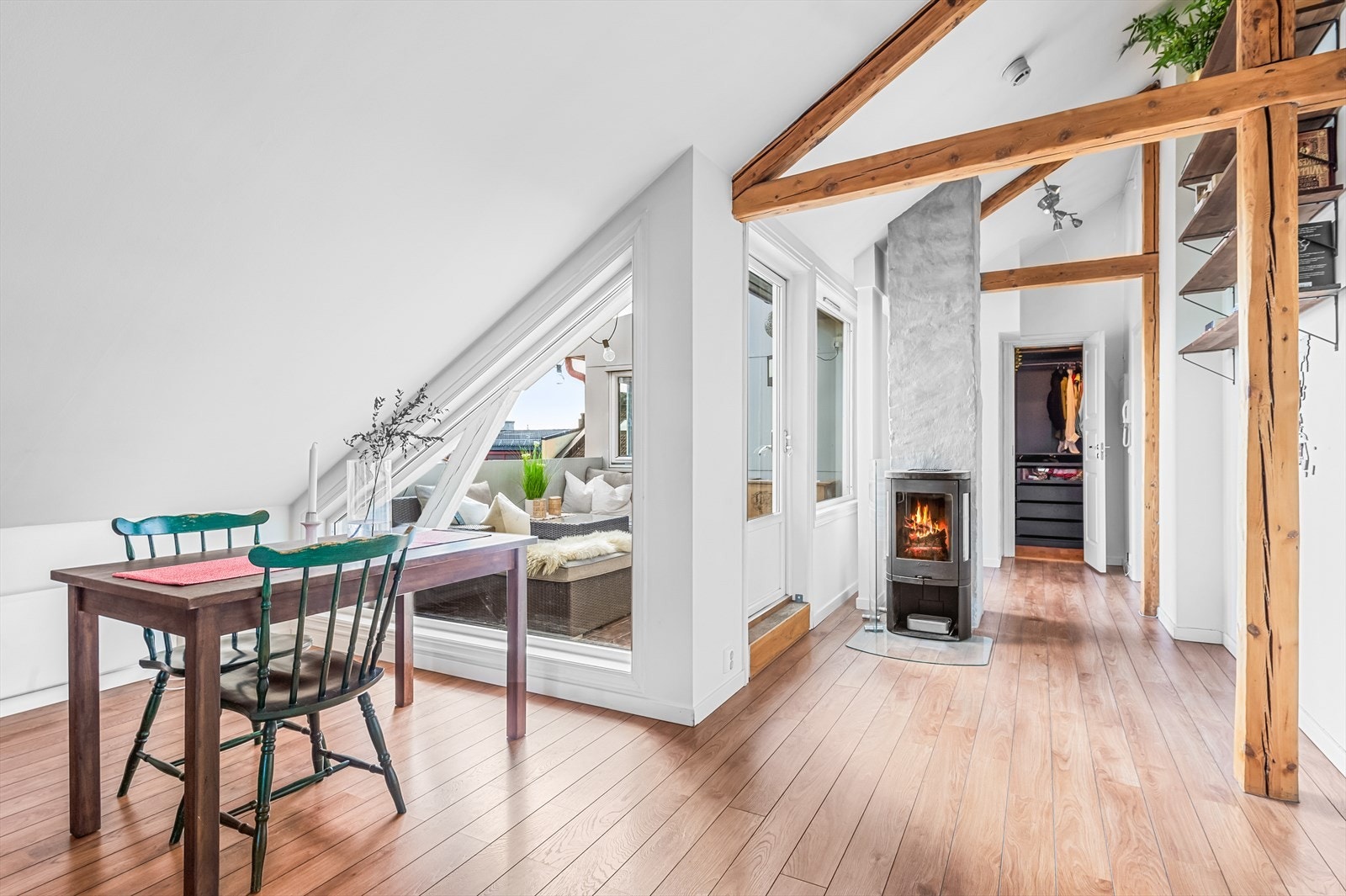 Peisovn med glassdør fra 2018. Galleribilde