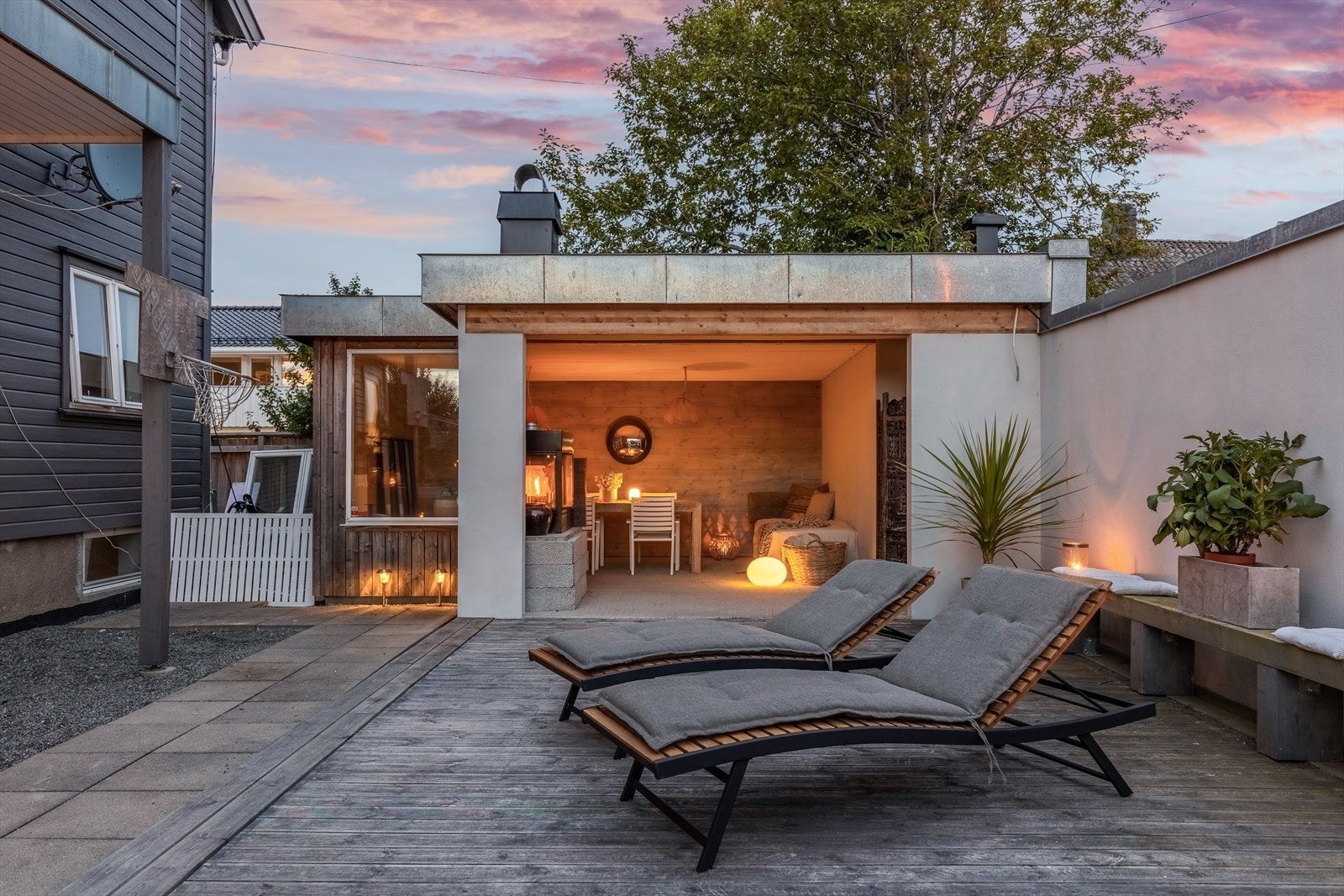 Utestuen er perfekt for mange gjester Galleribilde