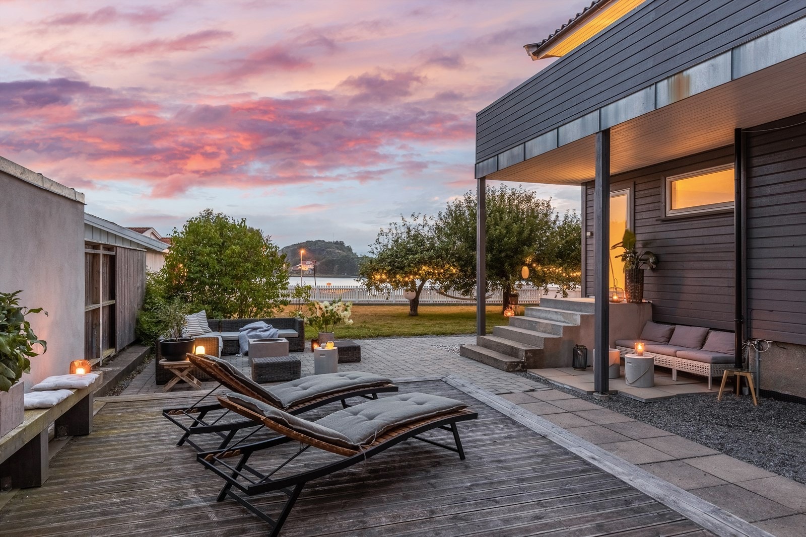 Trappen til høyre fører til soverom Galleribilde