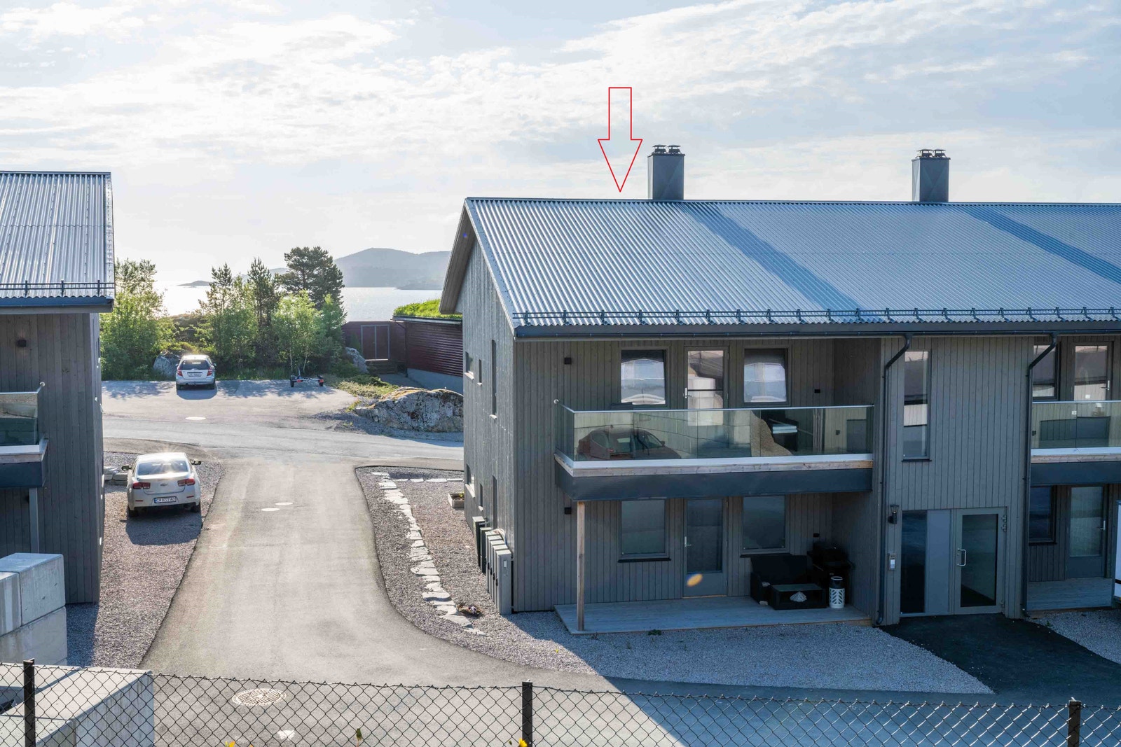 Fantastisk utsikt utover sjøen Galleribilde