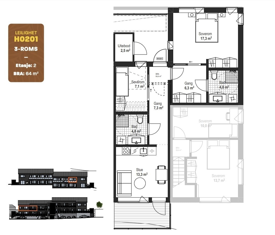Plantegning Galleribilde