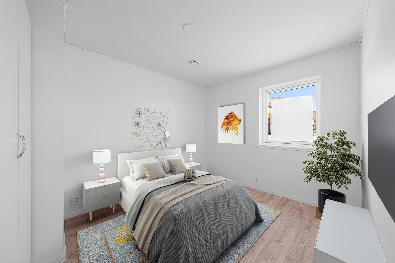 Soverom 3 (digital møblering) Galleribilde