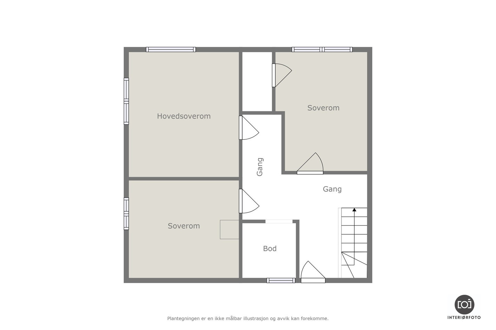 Plantegning 2.etasje Galleribilde