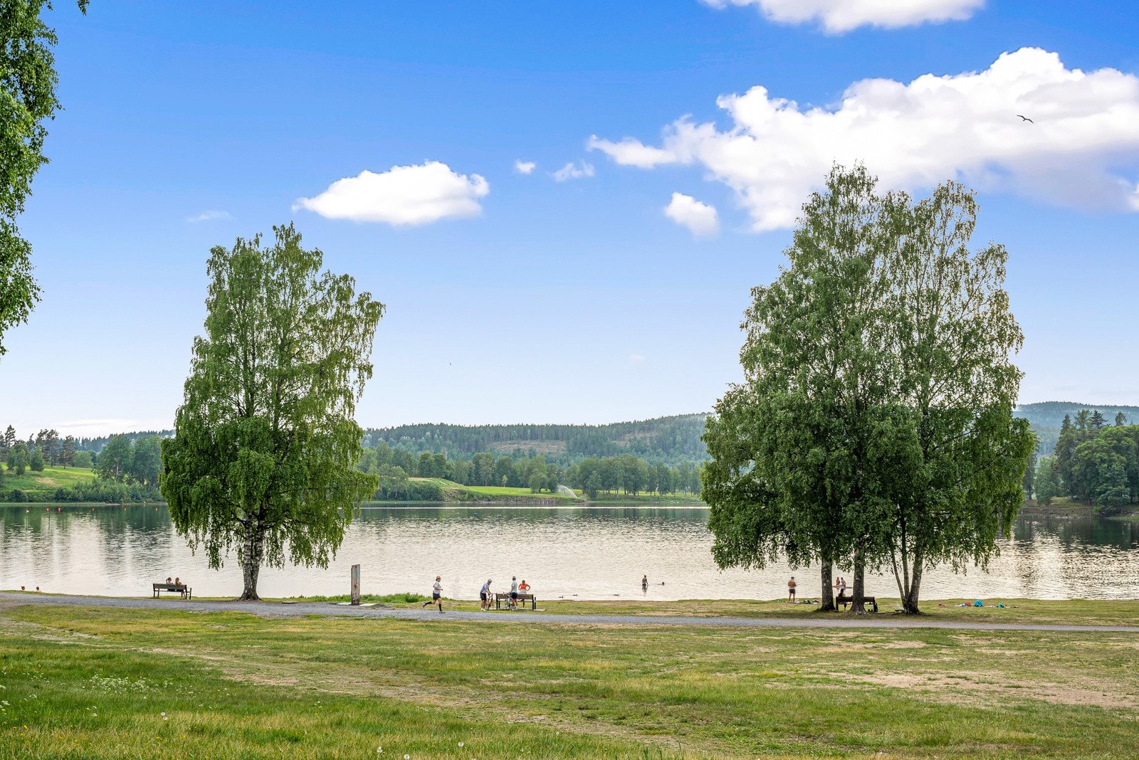 Bogstadvannet er et av flere populære turområder i nærheten Galleribilde