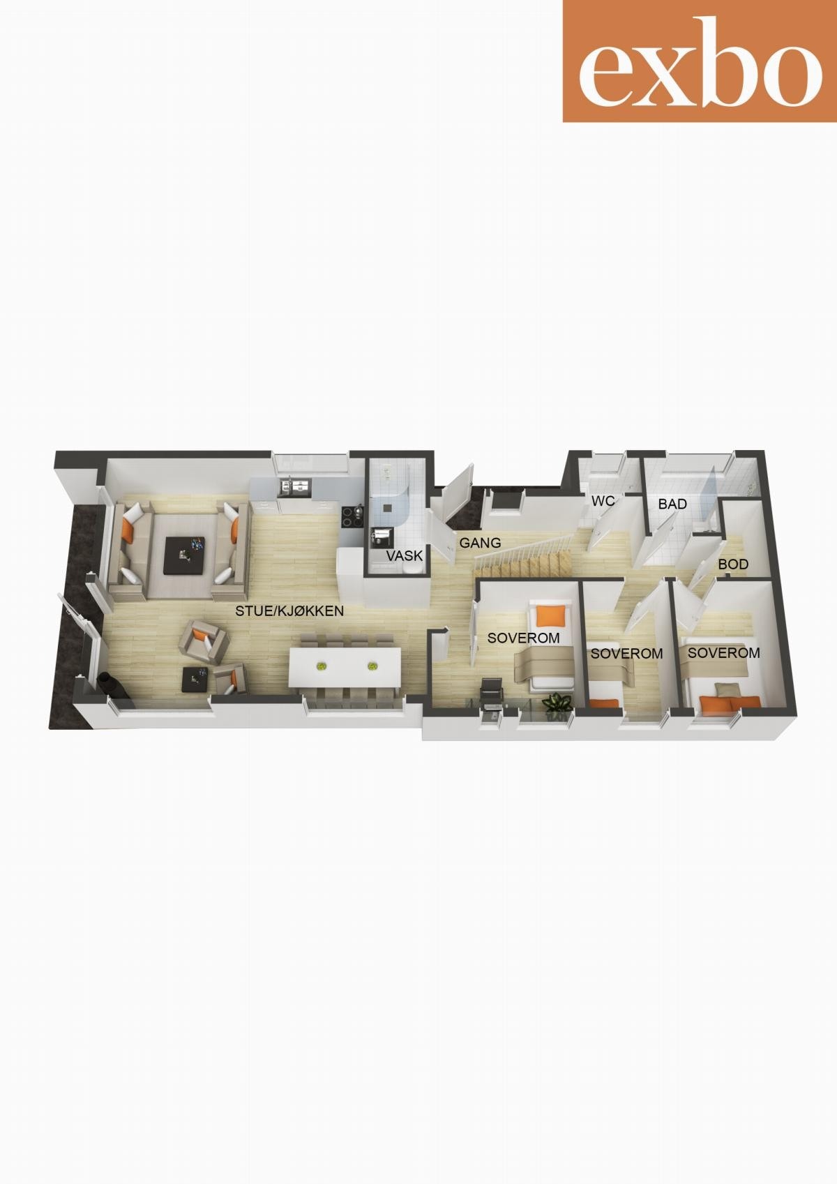 Plantegning 1.Etasje Galleribilde