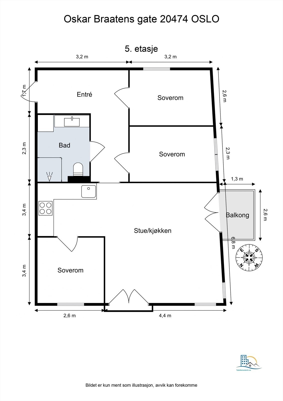 Leiligheten har en god og familievennlig planløsning. Galleribilde