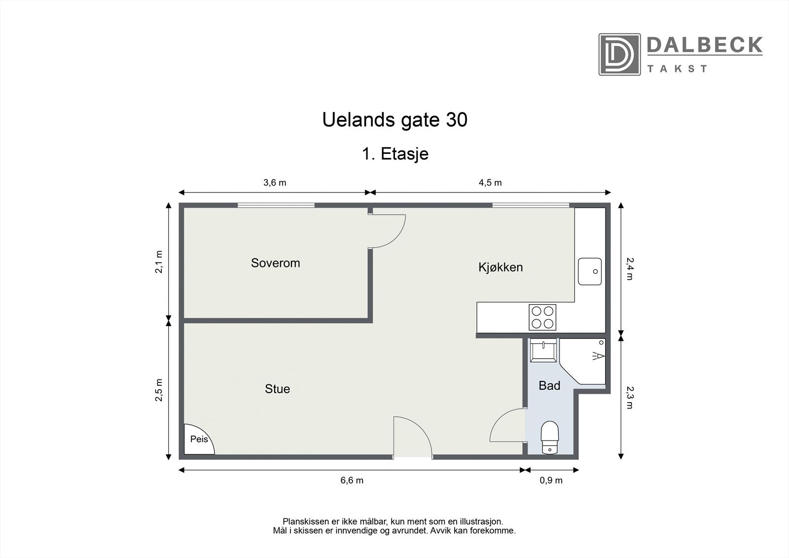 1.etasje: Soverom, Kjøkken, Stue, Bad.
Annet: Fellesvaskeri, boder. Galleribilde