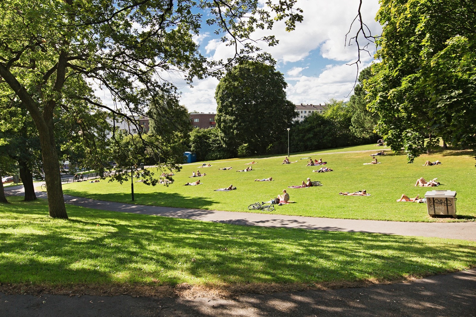 Bjølsenparken ligger rett ved leiligheten og byr på fine og gode rekreasjonsmuligheter. Galleribilde