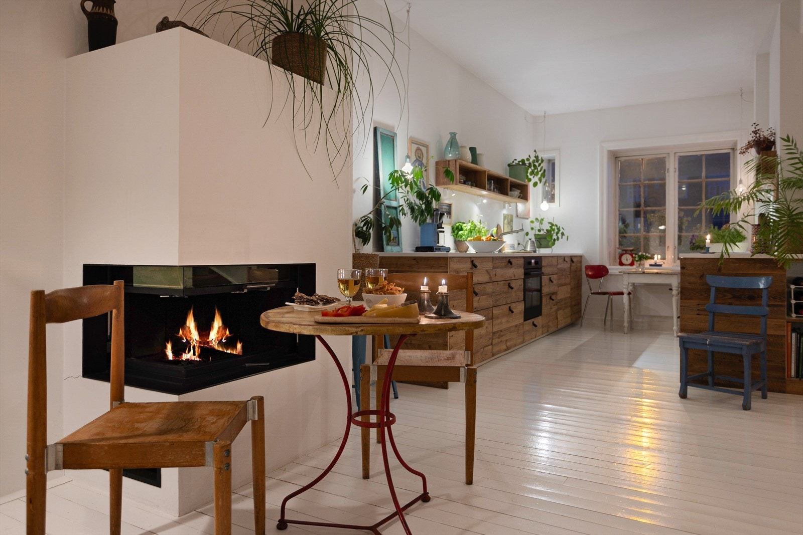 Fin sitteplass vinterstid. Galleribilde