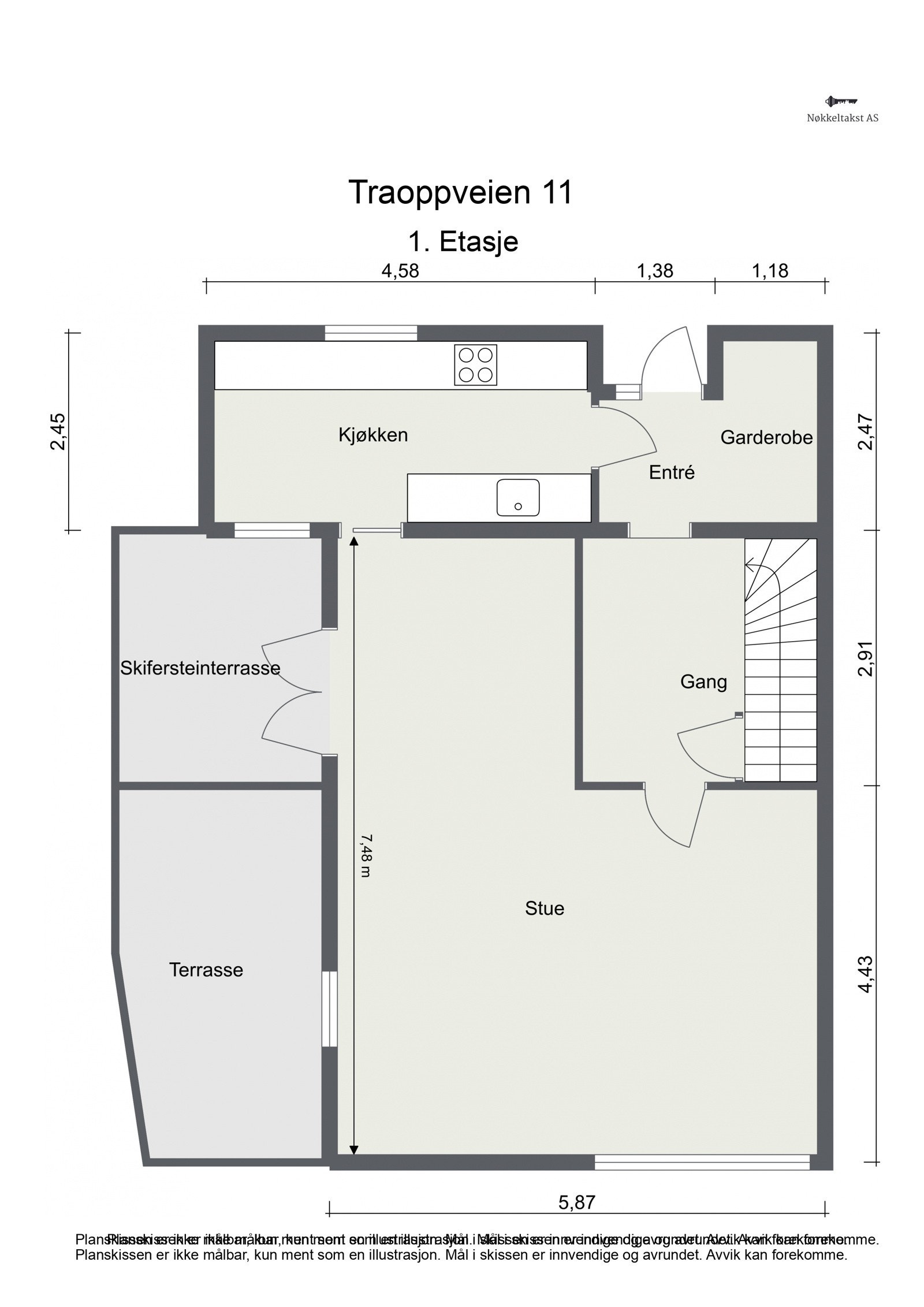 Plantegning - 1. Etasje Galleribilde