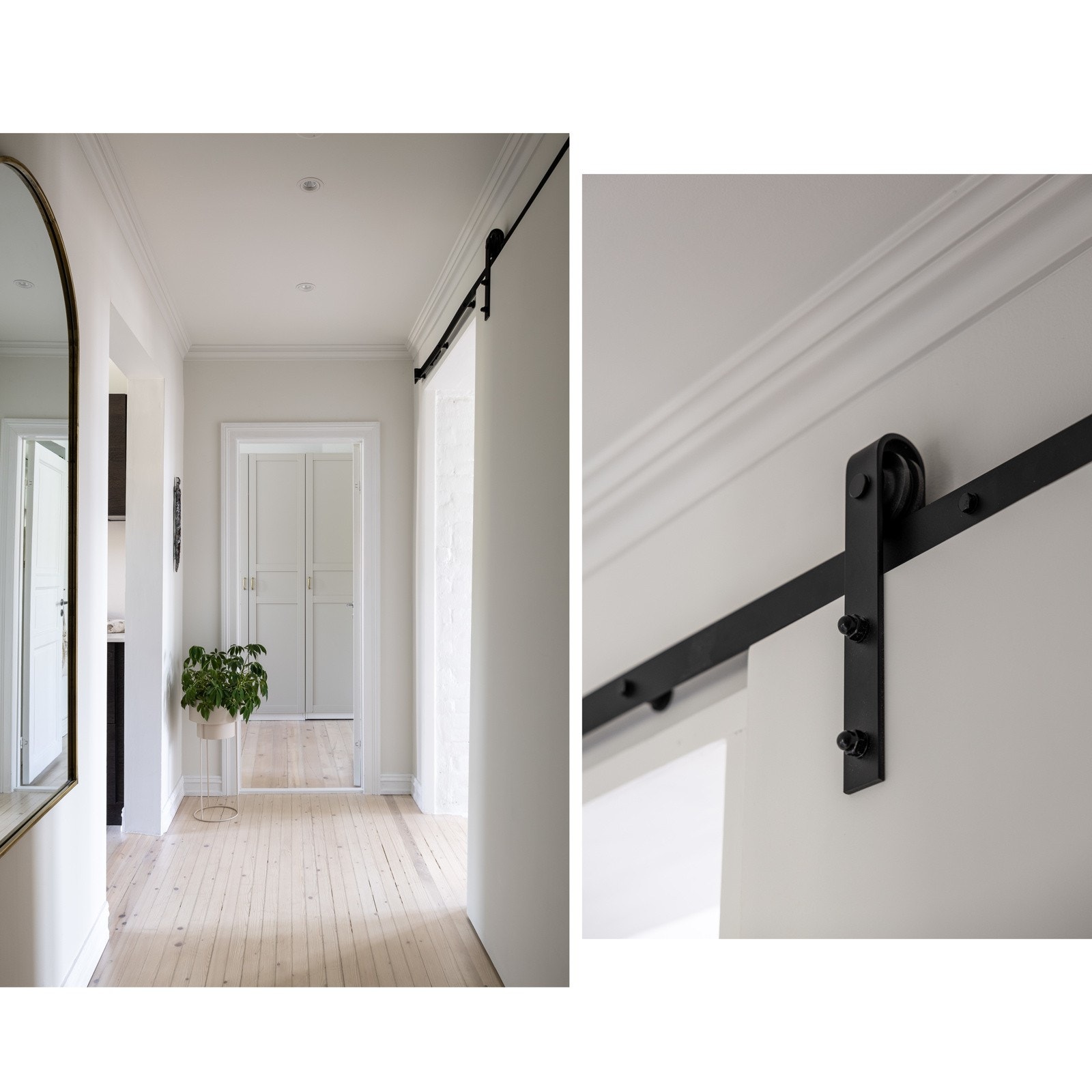 Rommet er oppgradert med malte veggflater og spotter i tak for et moderne uttrykk. Galleribilde