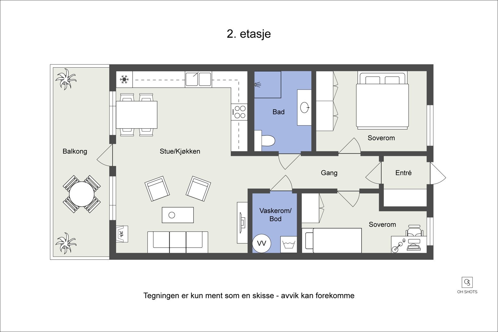 Plantegning Galleribilde