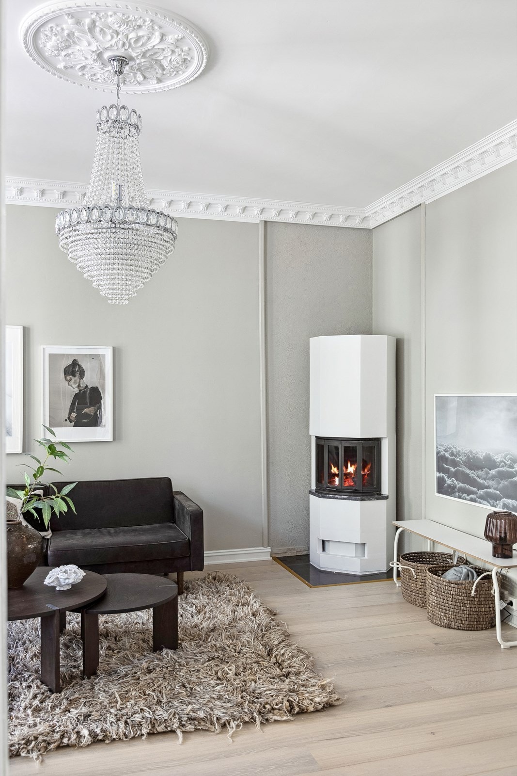 Peisovnen fra 2010 som sørger for ekstra hygge og varme på kjølige dager. Galleribilde