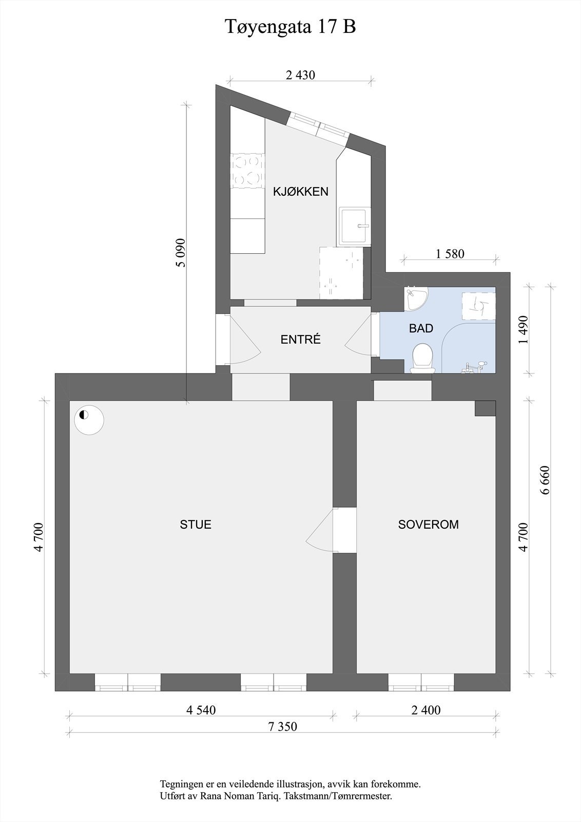 Planskisse - 2. etasje. Galleribilde