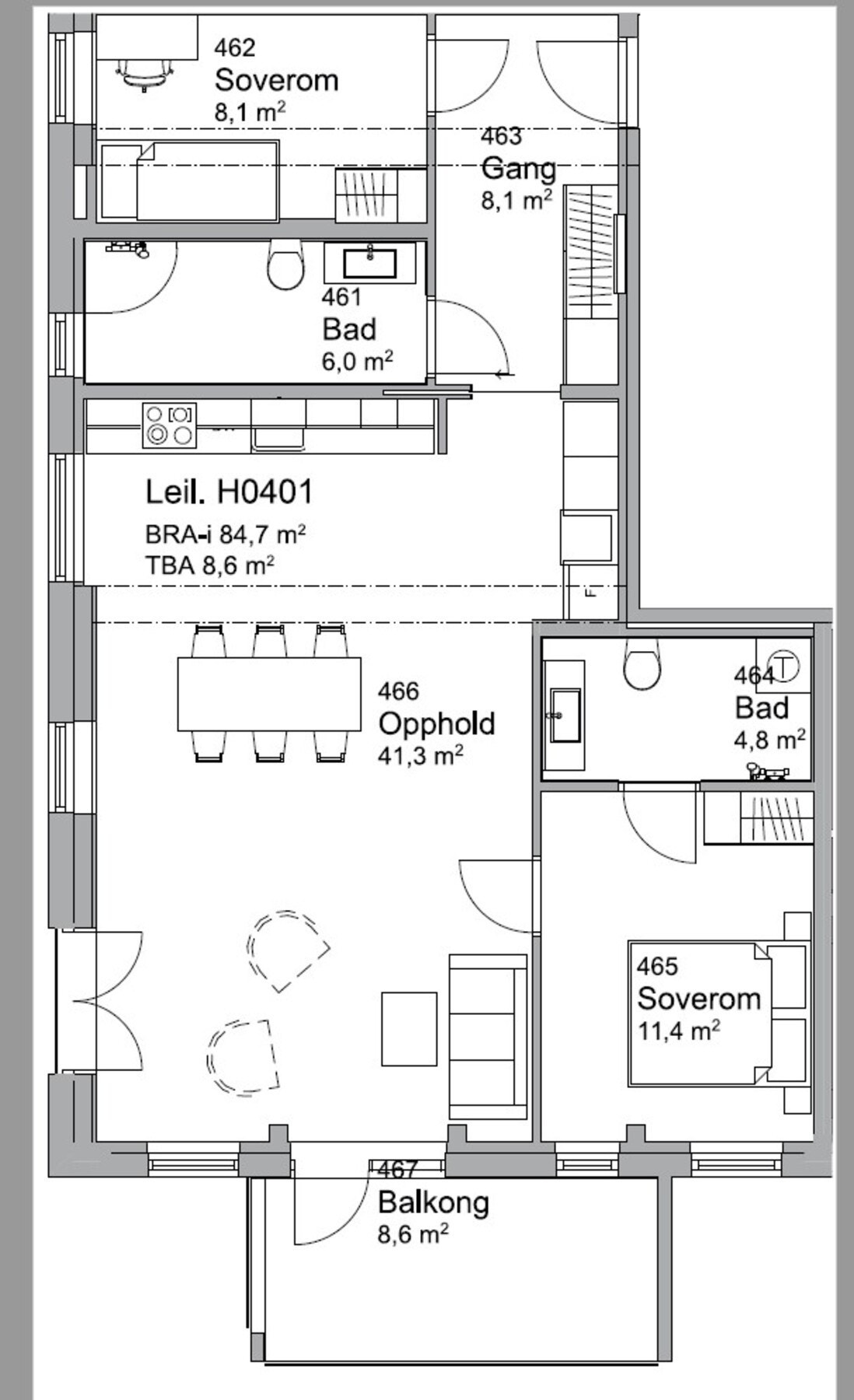 Planskisse Galleribilde