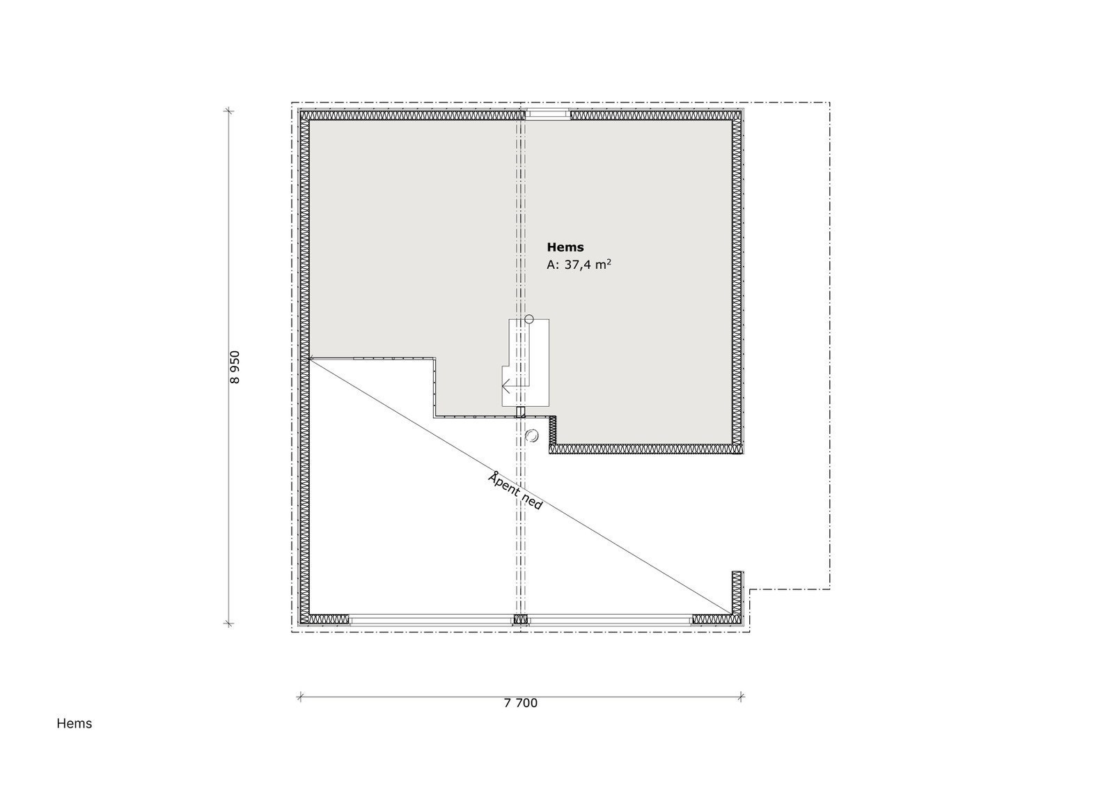 Plantegning hems Galleribilde