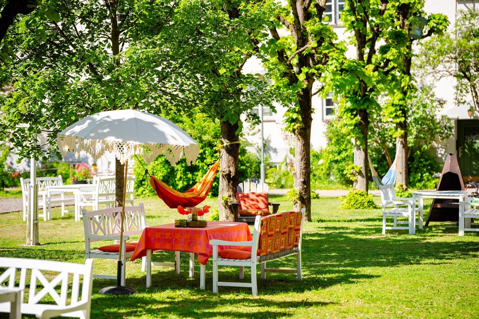 Bakgården er virkelig en privat oase midt i byen. Galleribilde