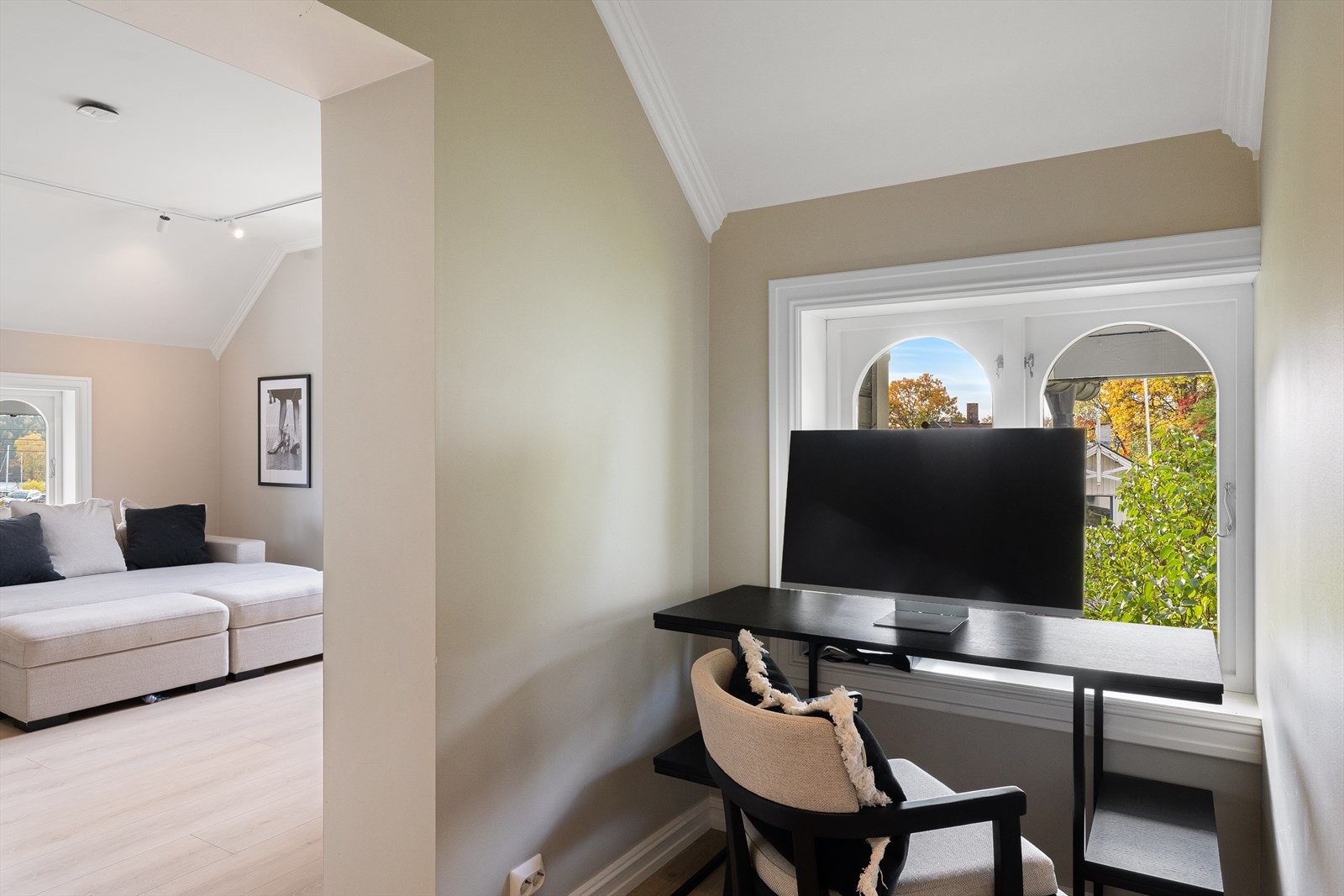 Plass til hjemmekontor for de som måtte trenge det. Galleribilde