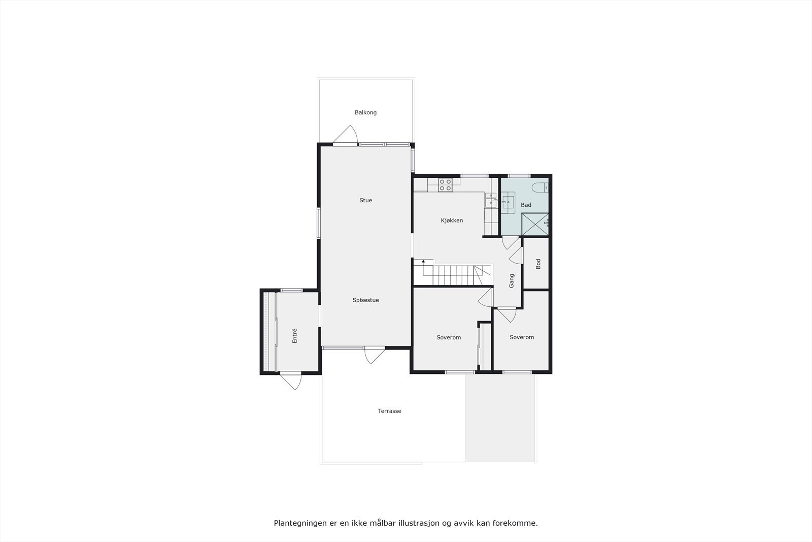 Plantegning hovedetasje Galleribilde