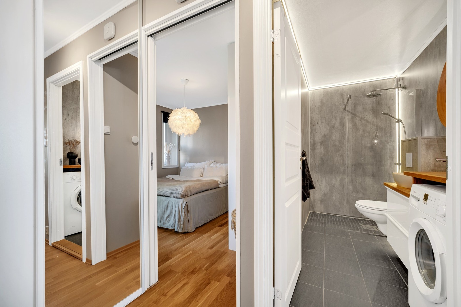 Leiligheten har en bra planløsning med god arealfordeling på rommene. Galleribilde