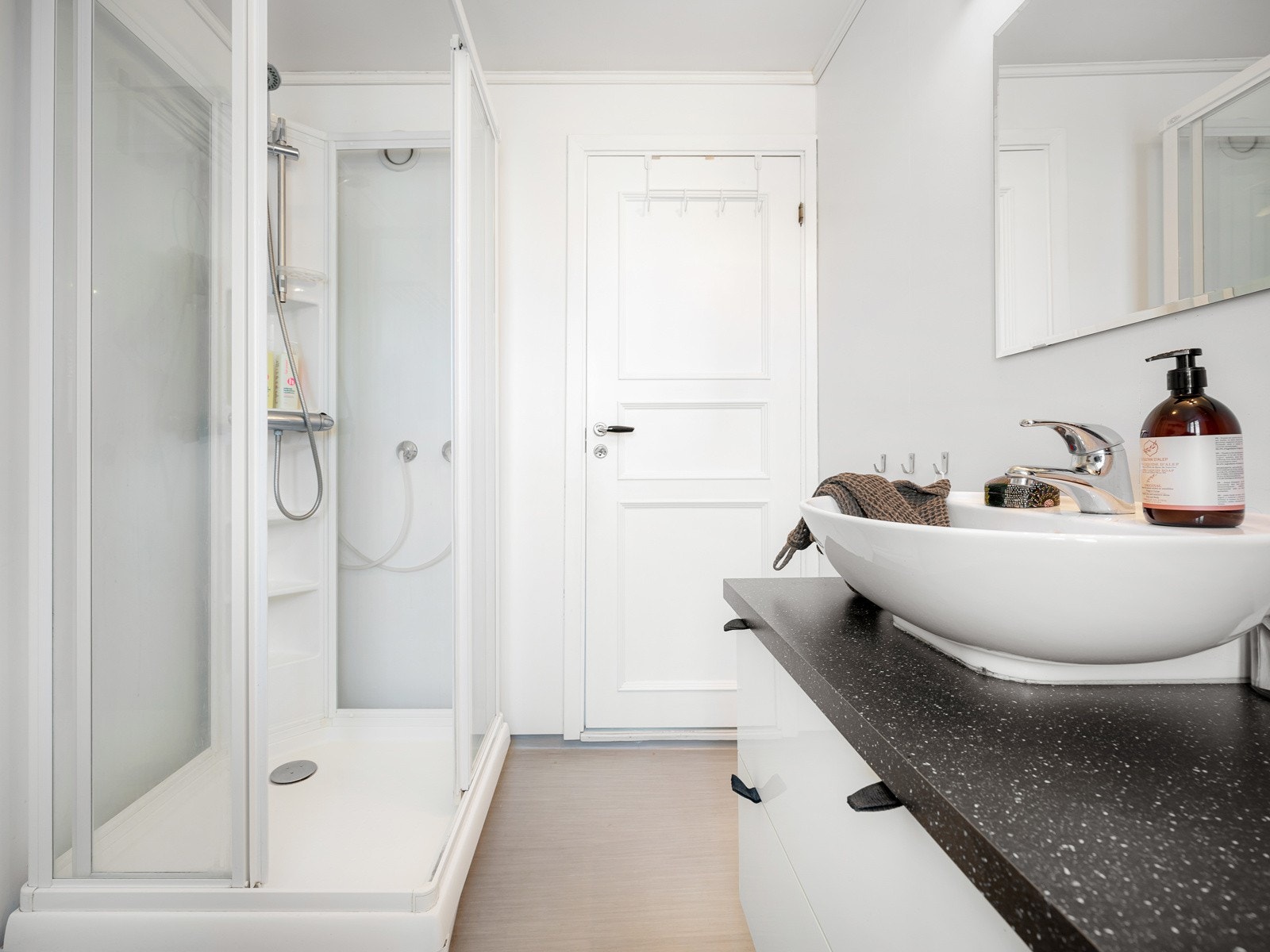 Det er opplegg for vaskemaskin. Galleribilde