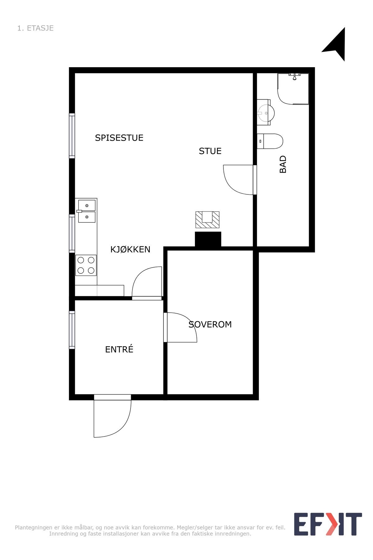 Planskisse sokkel. Galleribilde