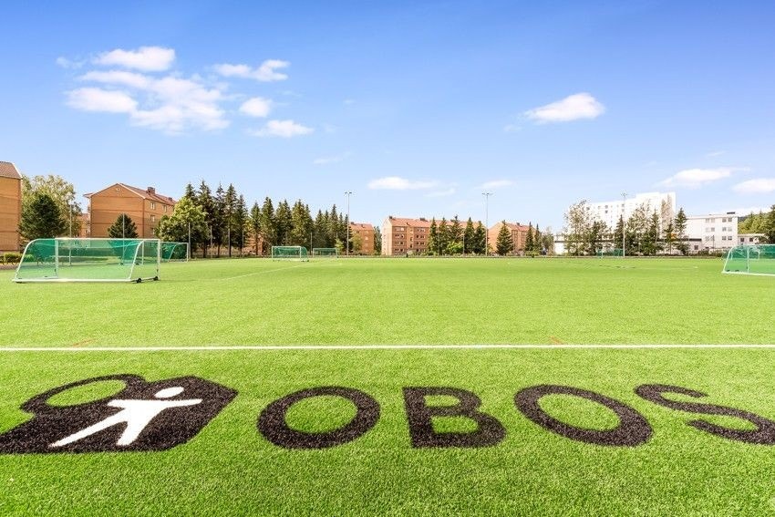OBOS fotballbane på Kalbakken. Galleribilde