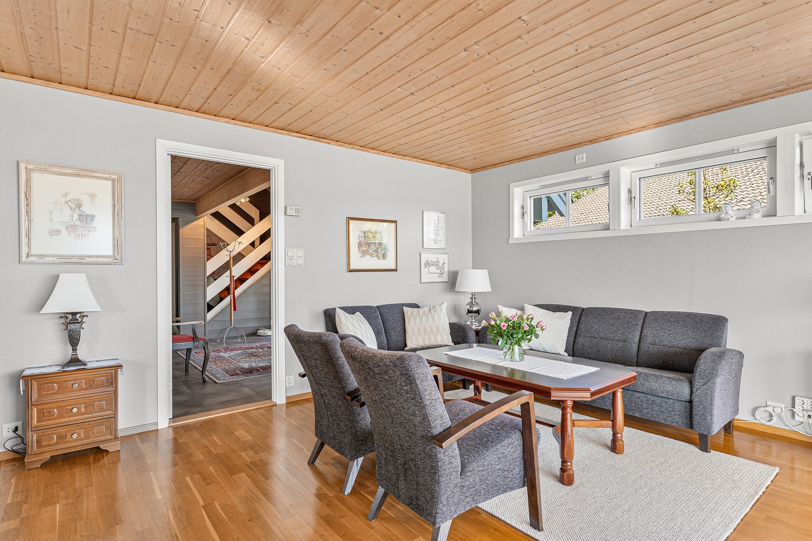 I den første delen er det sittegruppe. Galleribilde