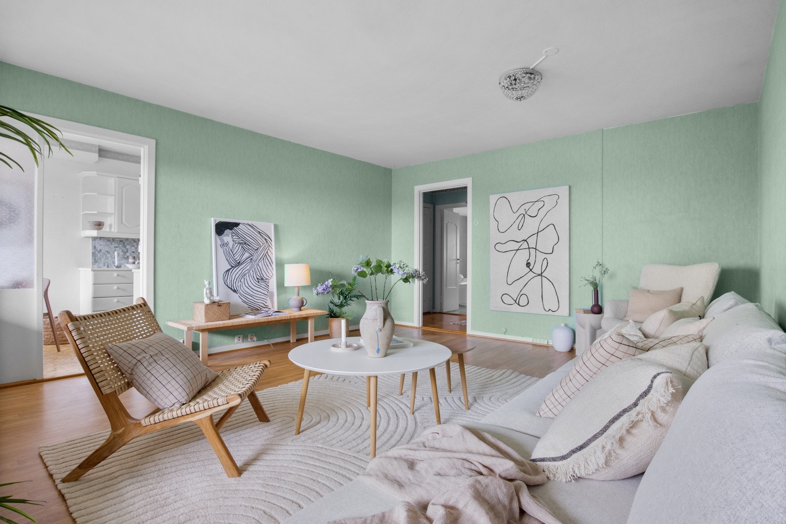 Leiligheten er romslig og har en møbleringsvennlig planløsning. Galleribilde