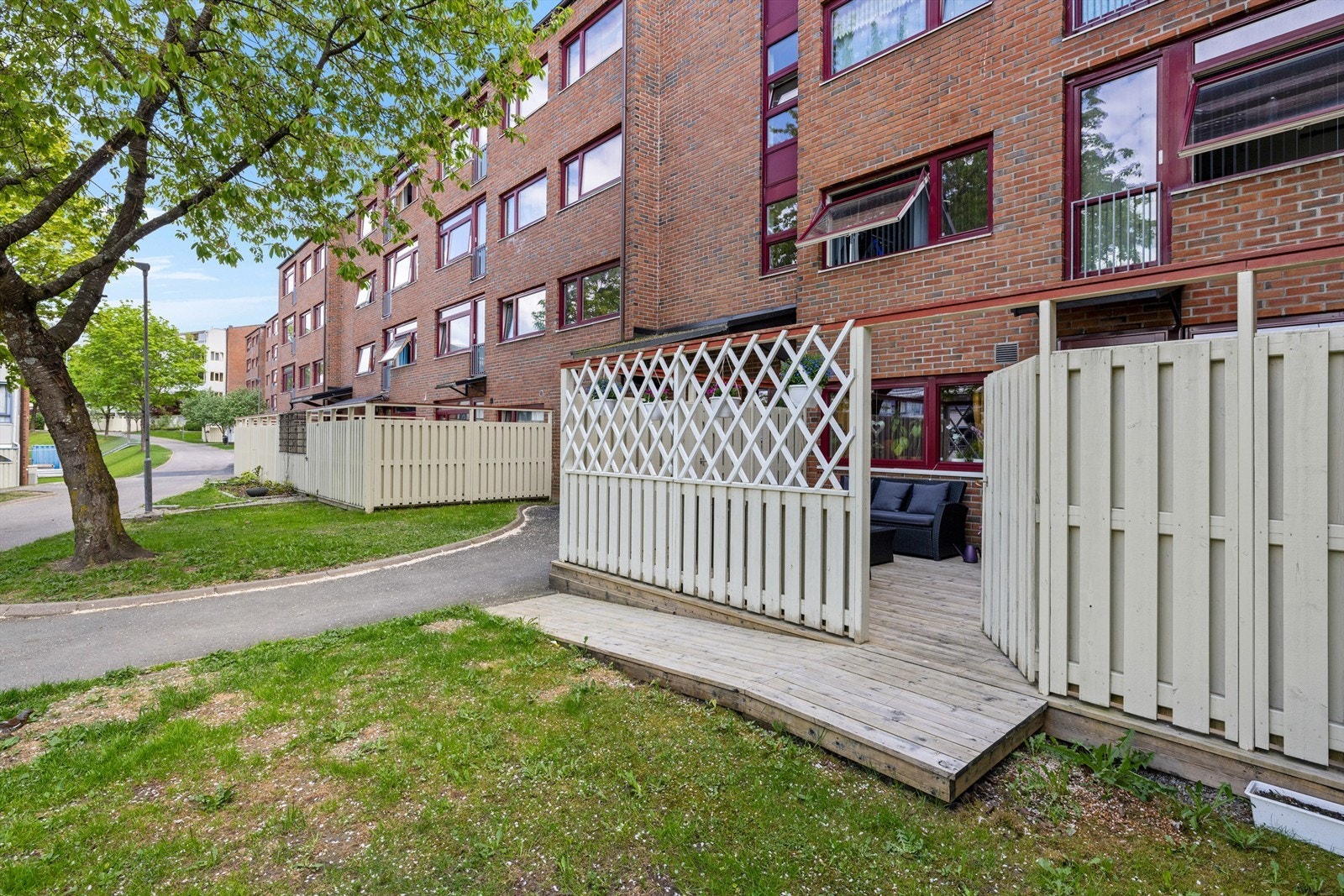 Terrasse porten fungerer som en privat inngang til leiligheten din. Galleribilde