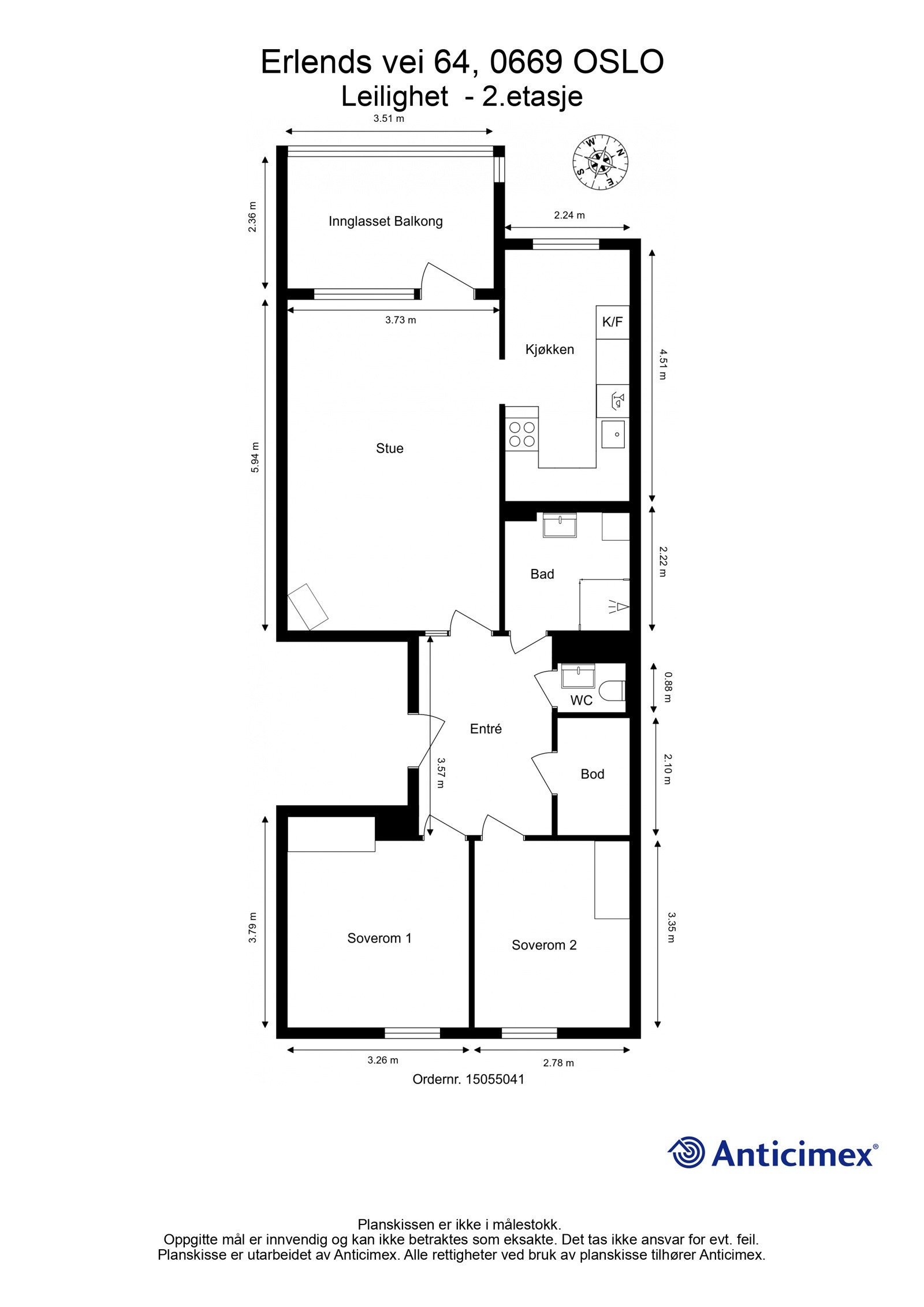 Plantegning Galleribilde