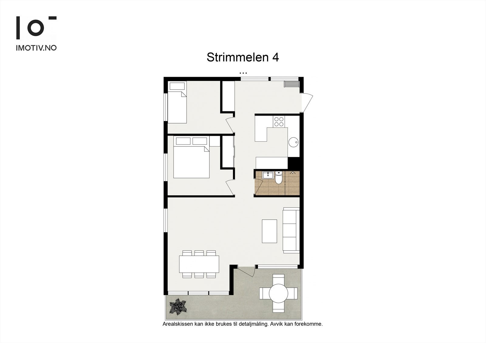 - Planløsning. I tillegg disponerer leiligheten 2 eksterne boder - Galleribilde