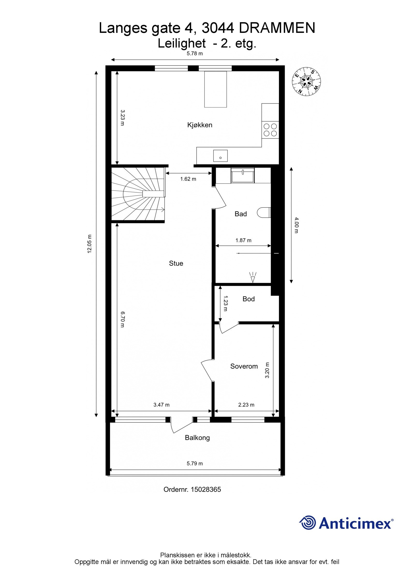 Plantegning 2. etg. Galleribilde