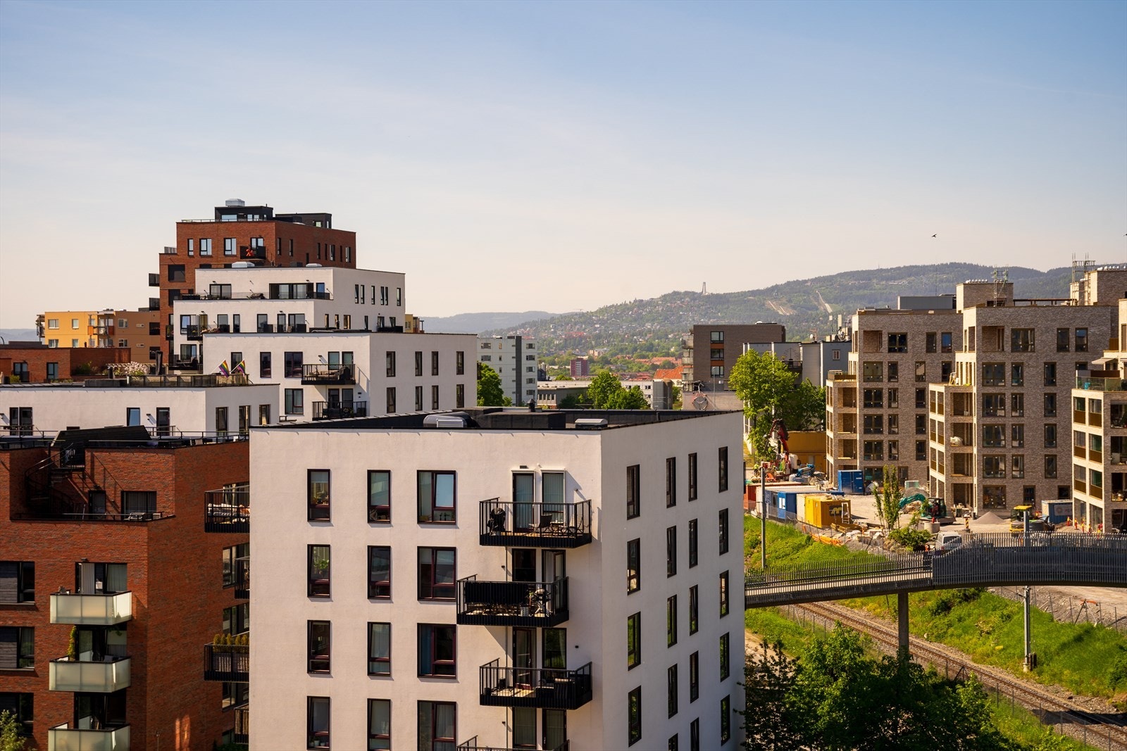 Utsikt takterrasse. Galleribilde