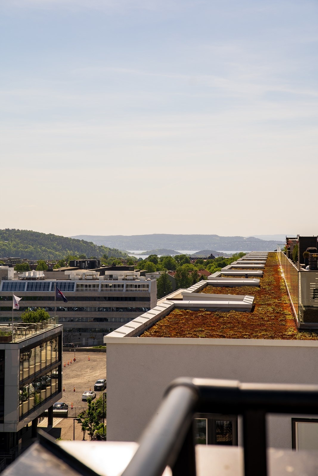 Utsikt takterrasse. Galleribilde