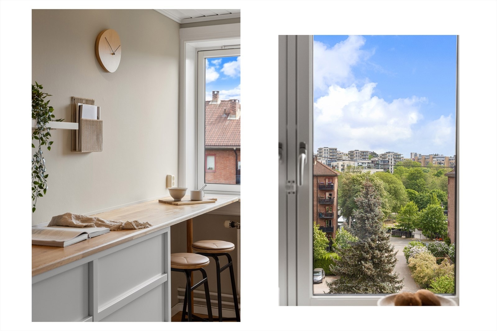 De store vindusflatene slipper inn rikelig med naturlig lys. Galleribilde