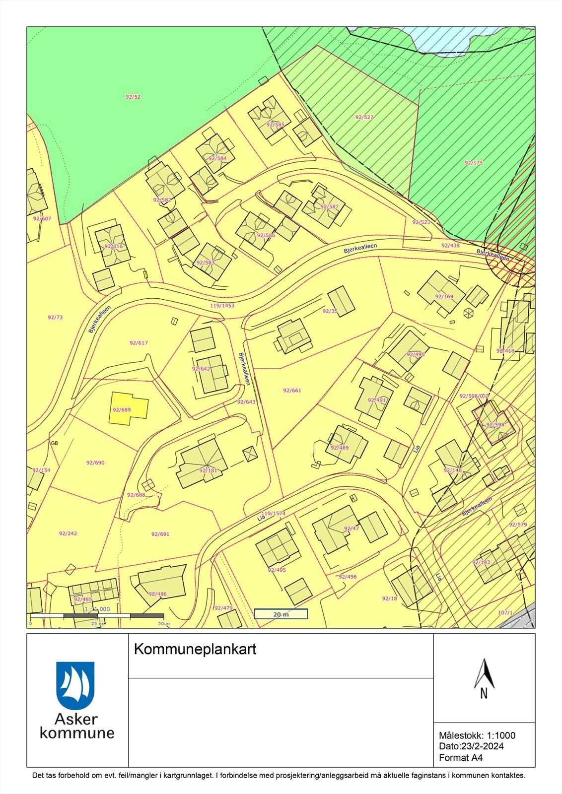 Kommuneplankart. Galleribilde