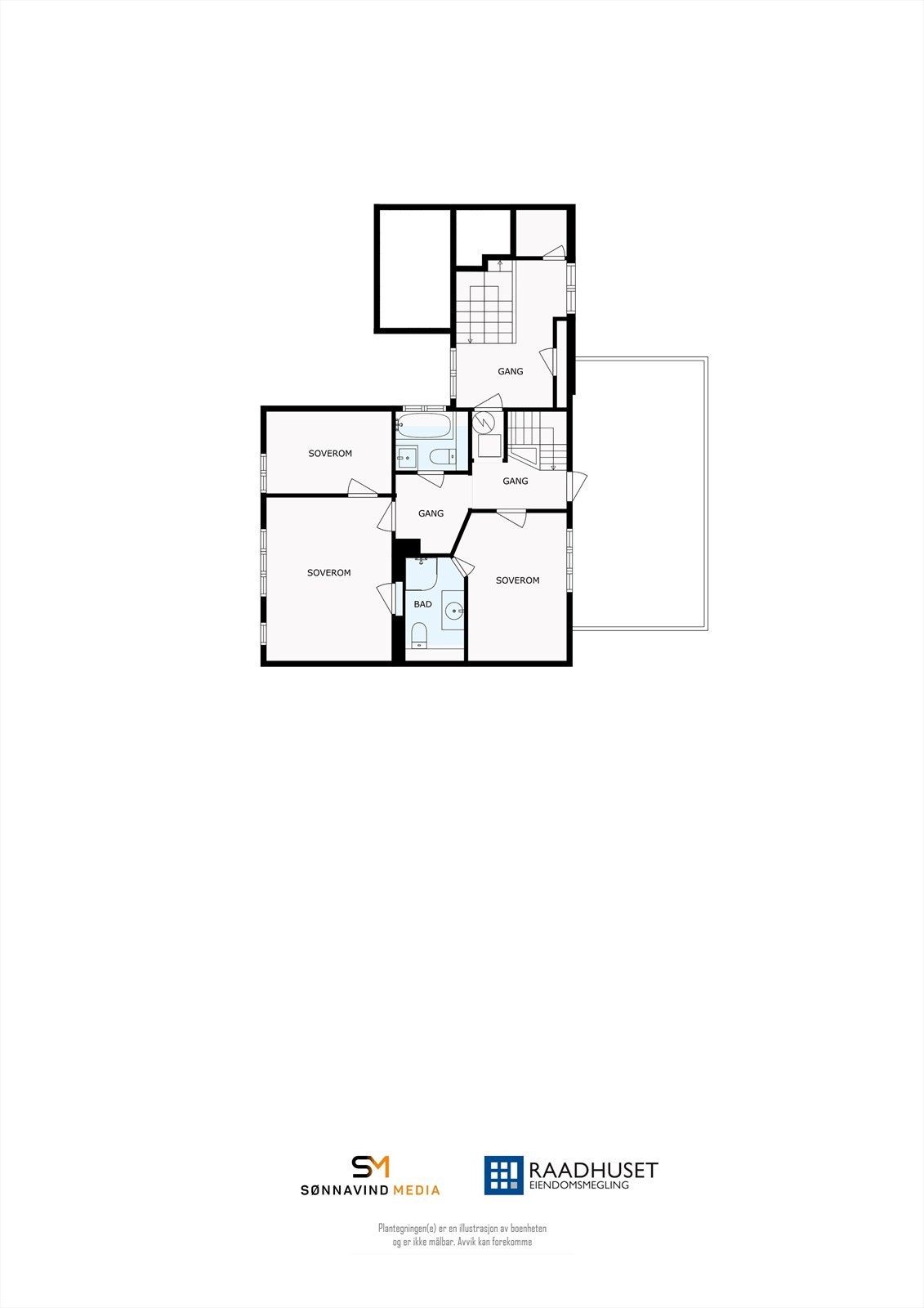2D Plantegning | 2. Etasje Galleribilde