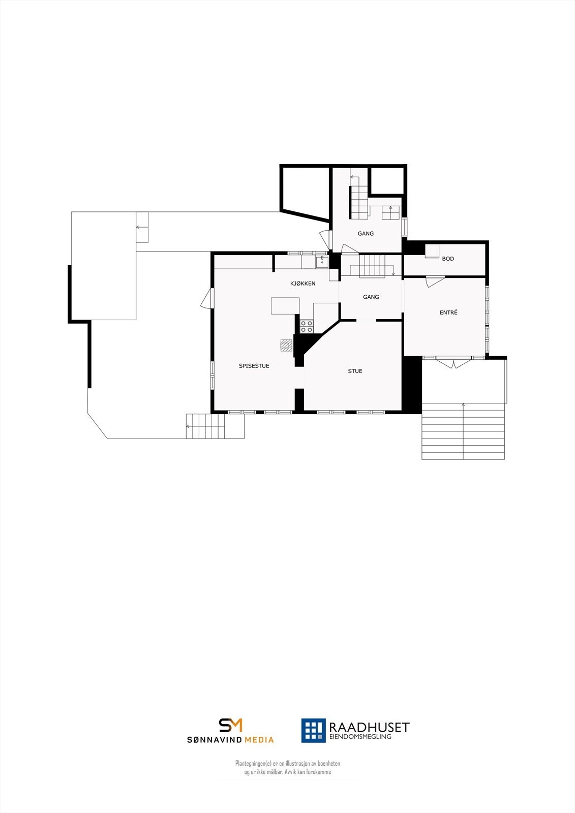 2D Plantegning | 1. Etasje Galleribilde