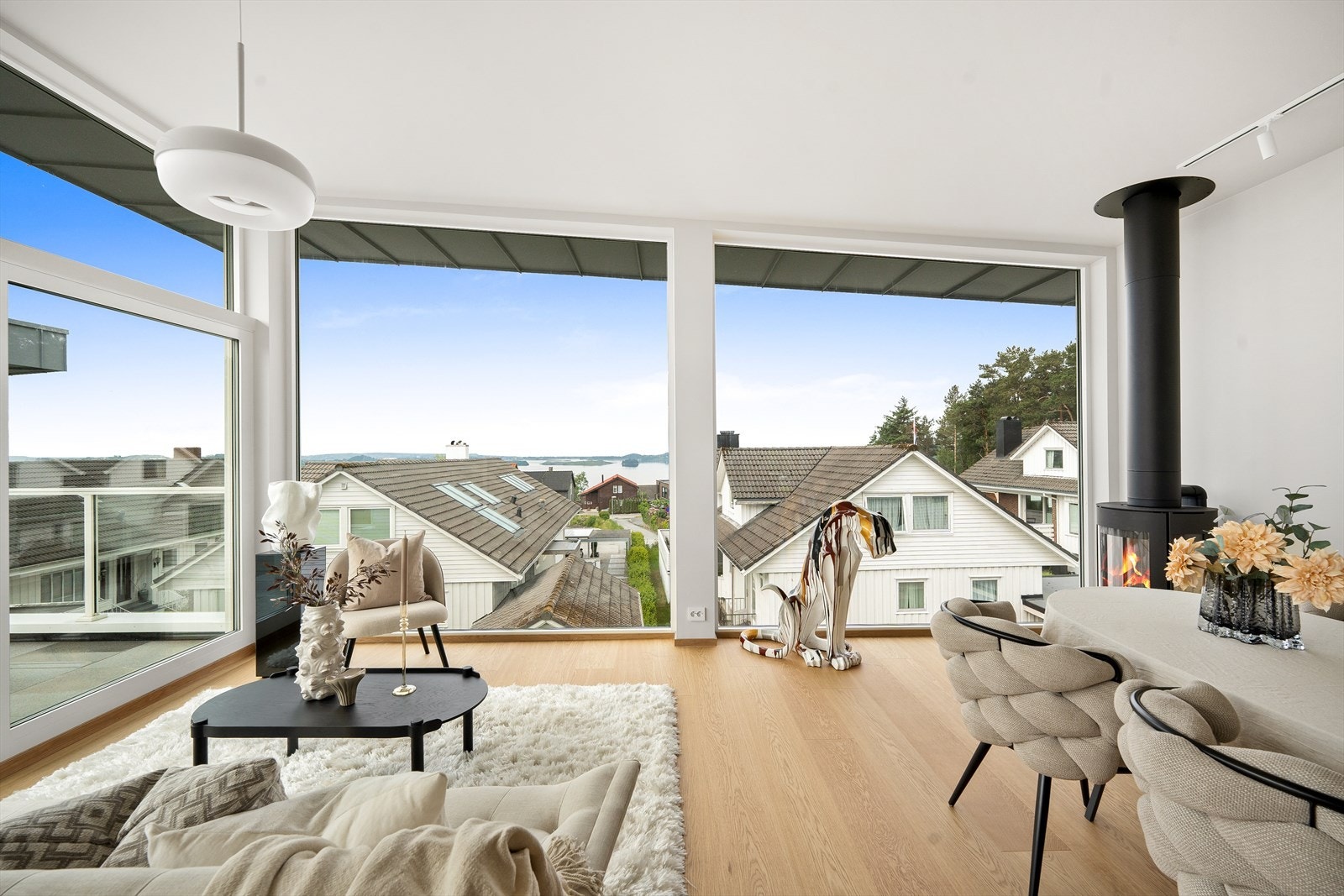 Flott utsikt fra stue Galleribilde