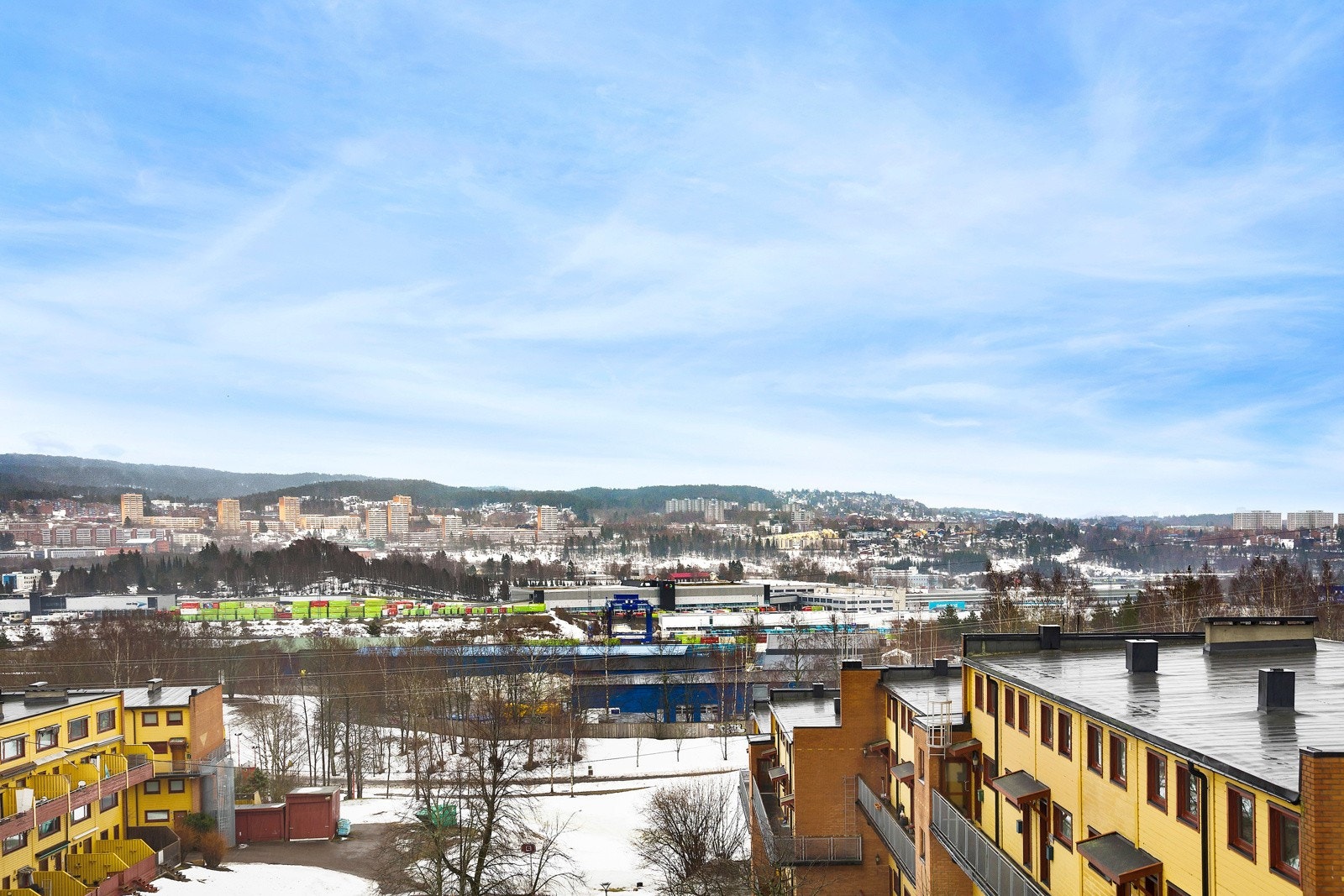 Balkongen har fantastisk utsikt over Oslo. Galleribilde
