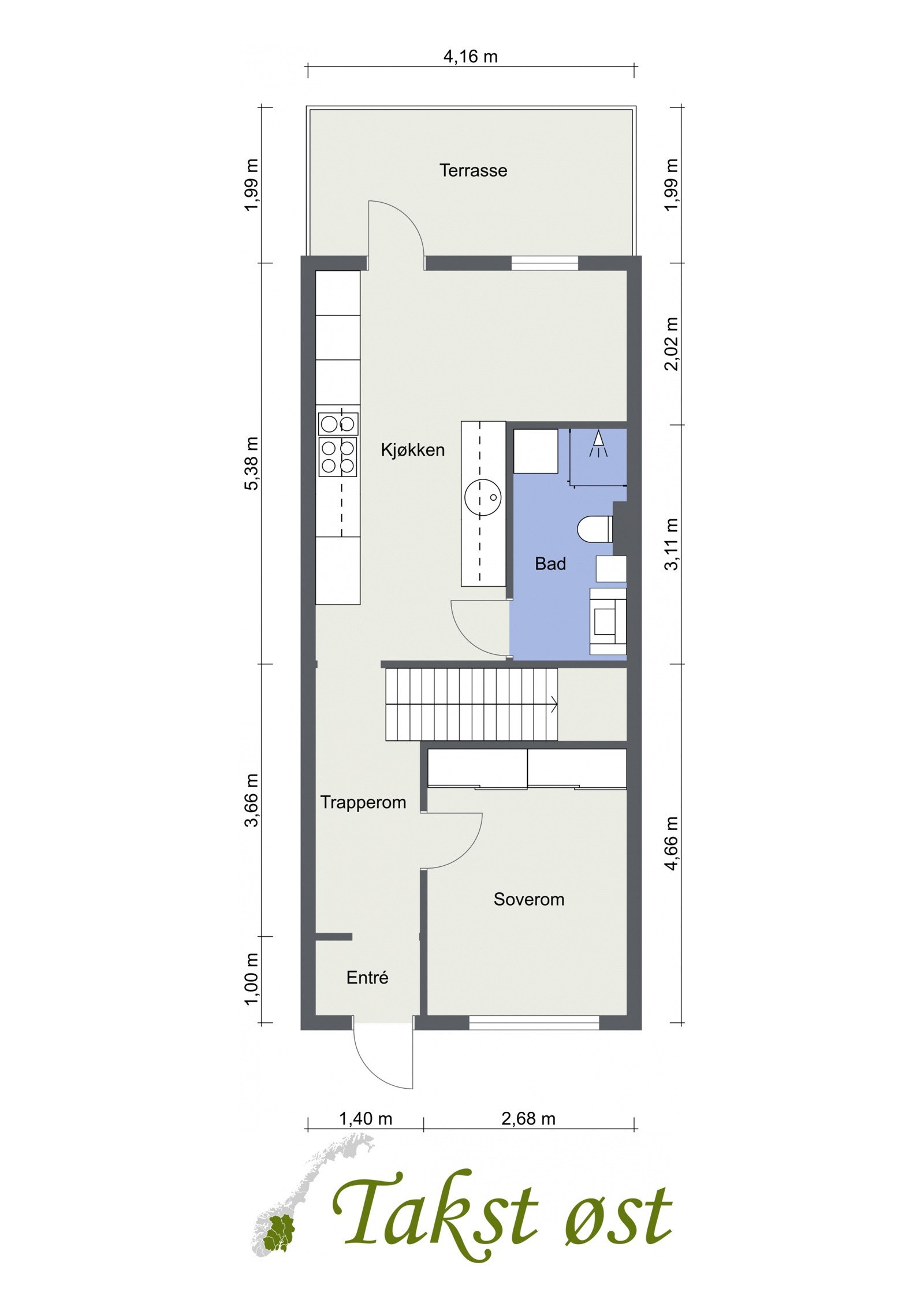Plantegning 3.etg. Galleribilde