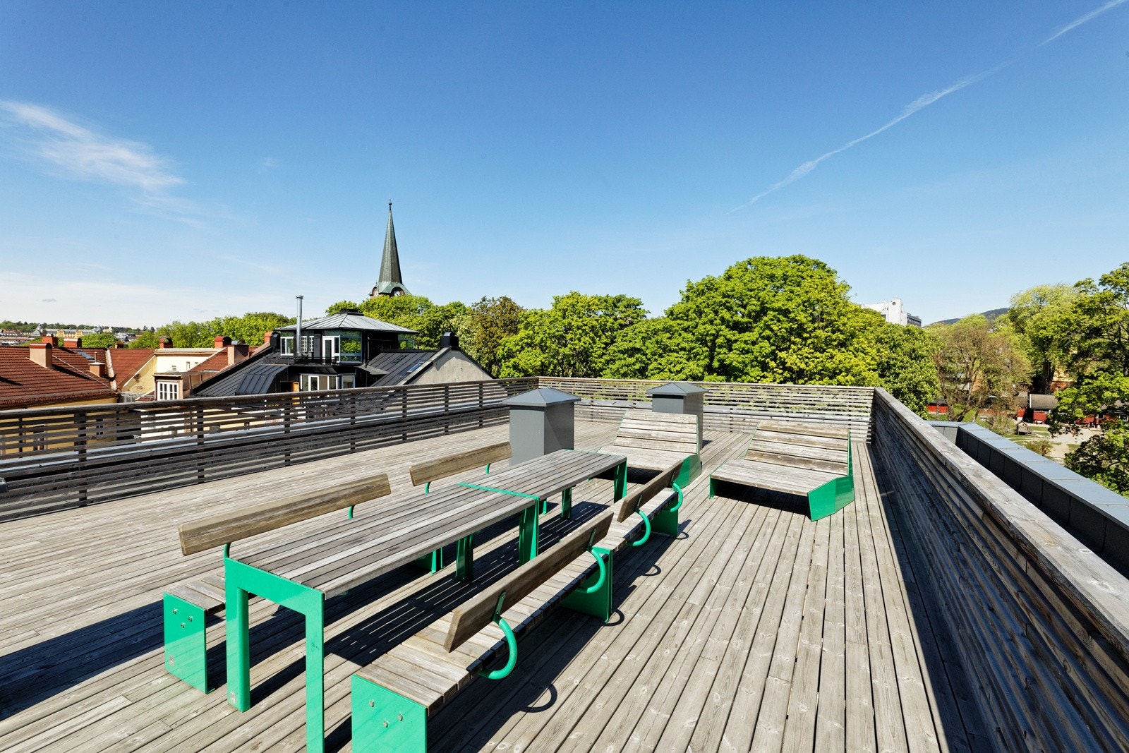 Tilgang til felles solrik takterasse med heisadkomst Galleribilde
