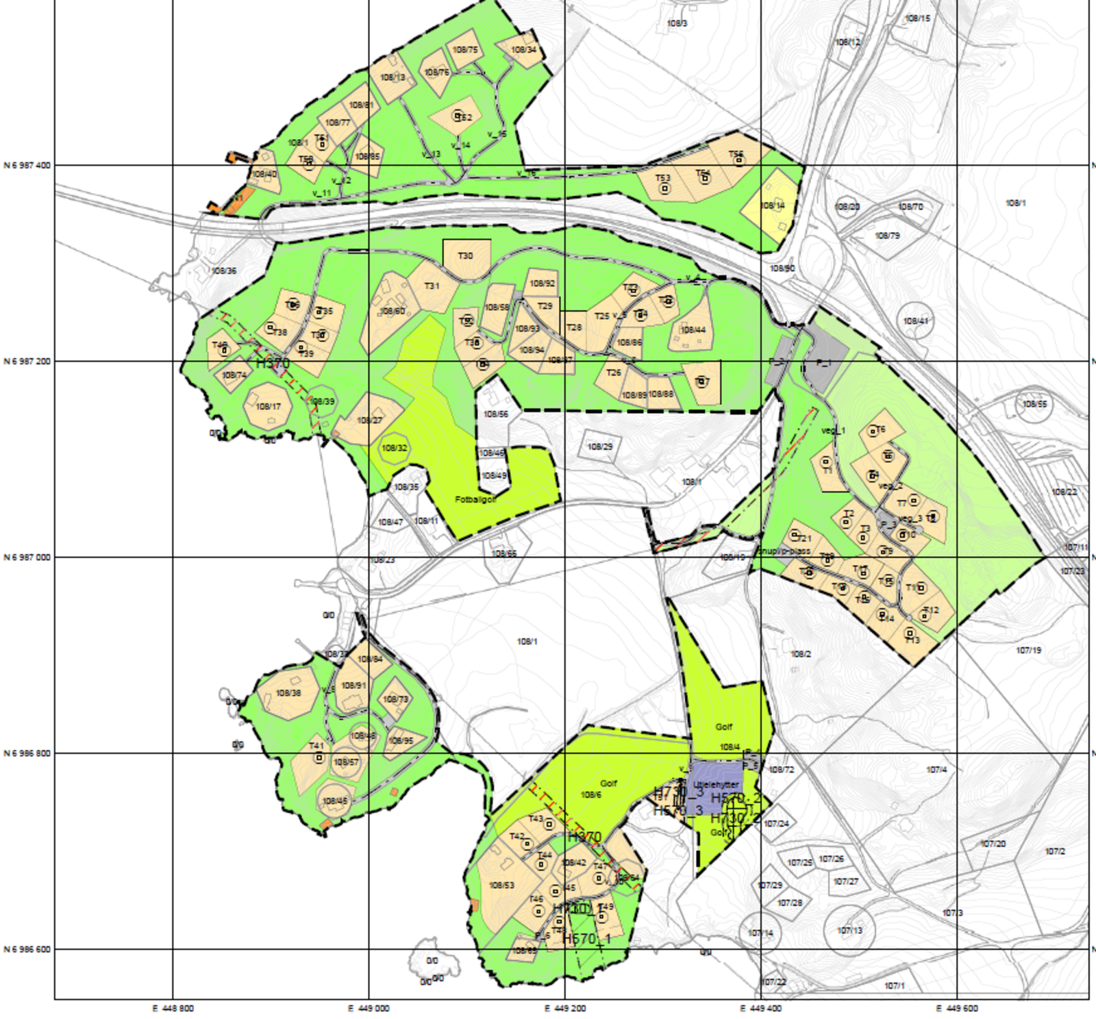 Situasjonsplan Øydegard hyttefelt Galleribilde
