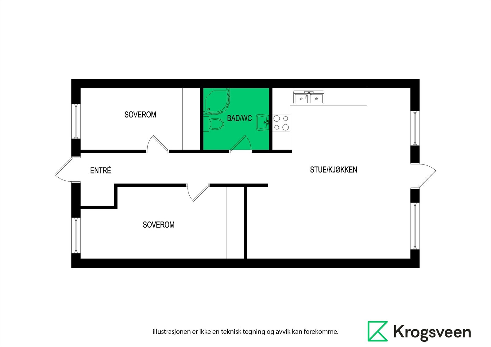 Planskisse Galleribilde